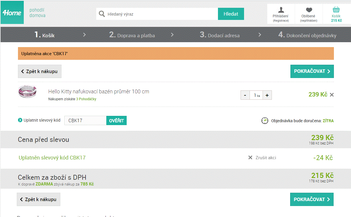 Hello Kitty nafukovací bazén průměr 100 cm