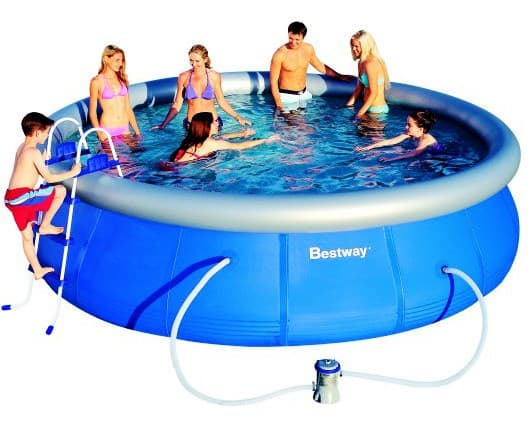 Komplet bazén Bestway 4,6 x 1 m, filtr, schůdky at