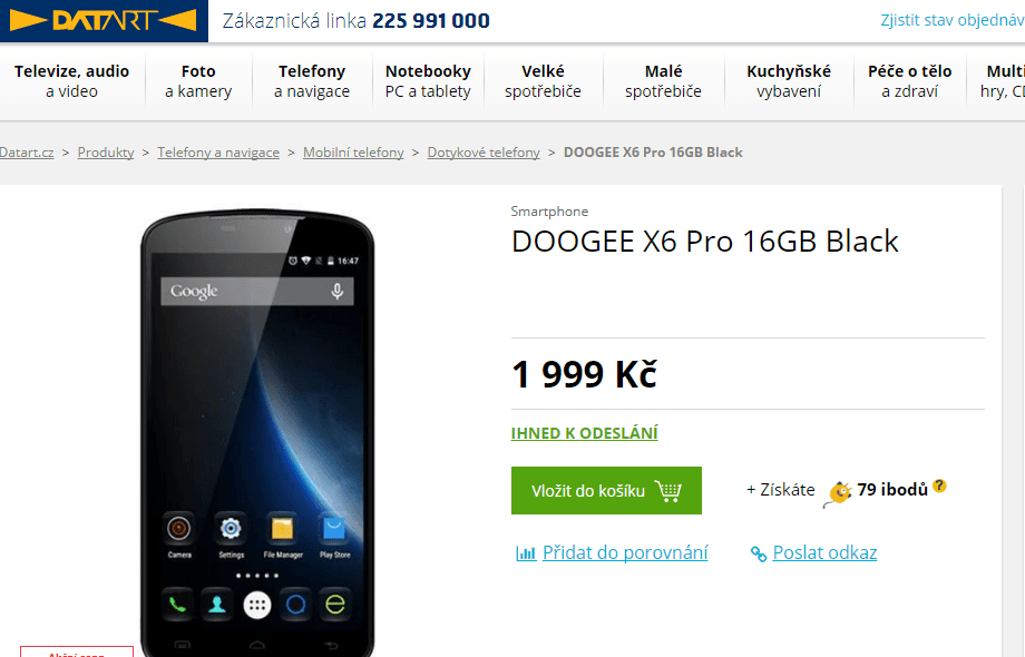 Doogee, 4x 1GHz, 2GB RAM, 5,5", LTE