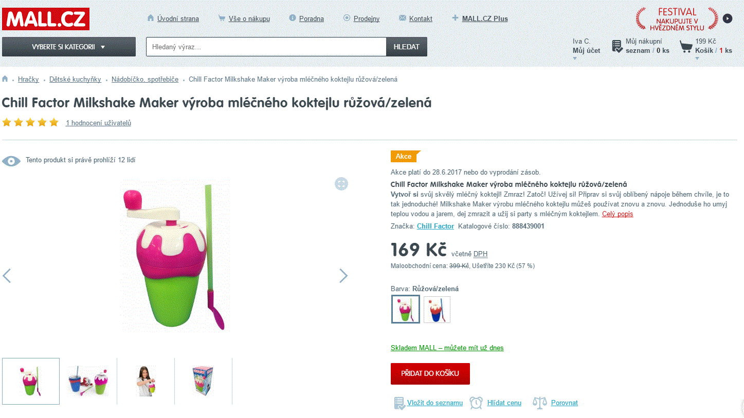 Milkshake Maker výroba mléčného koktejlu