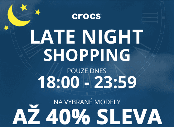 Výprodej Crocs - jen do půlnoci