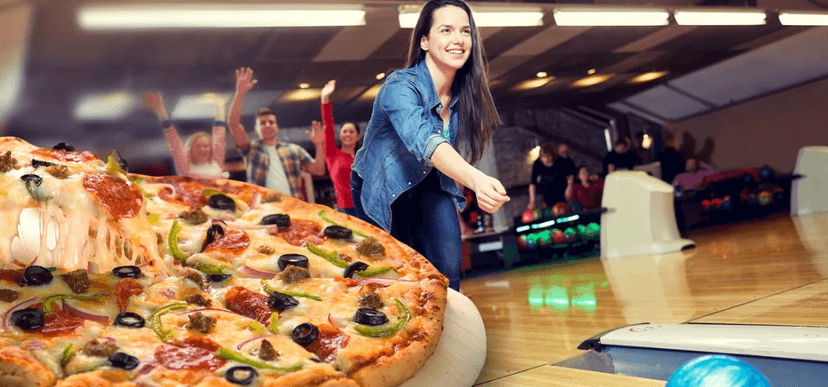 Pravá italská pizza a hodina skvělého bowlingu