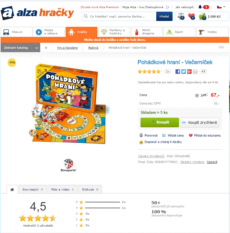 Pohádkové hraní - Večerníček