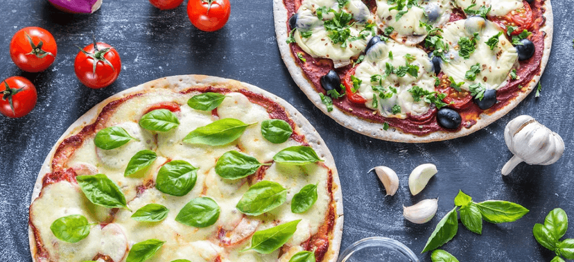 2× jakákoliv pizza (průměr 27 cm) + rozvoz