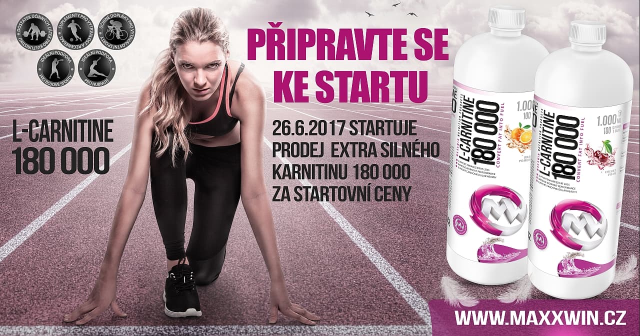 L-CARNITINE 180 000 - novinka za startovací ceny