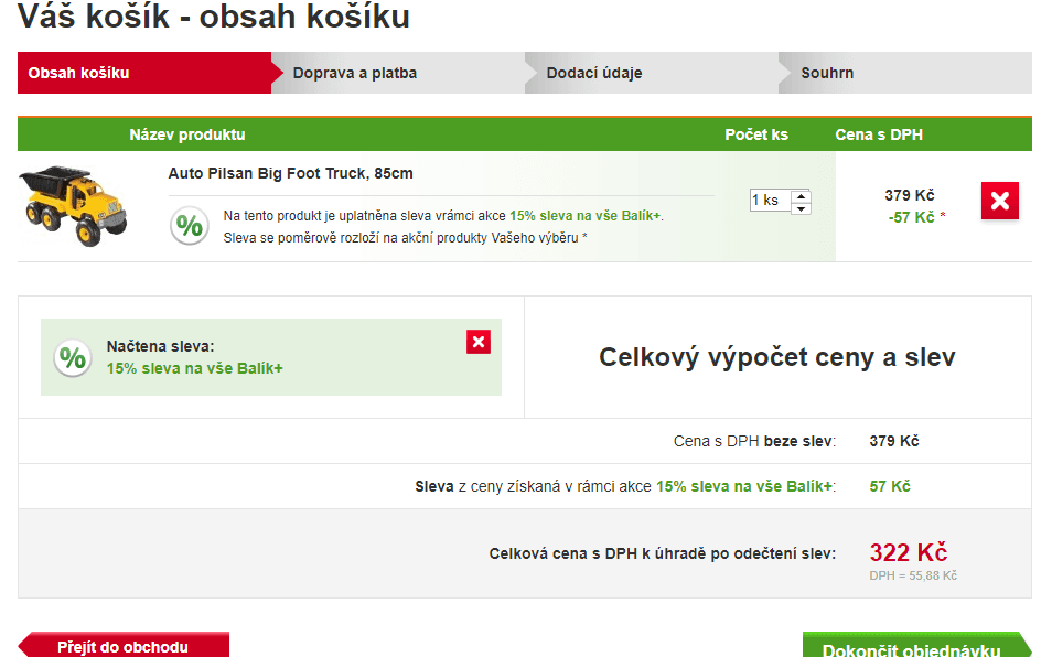 Náklaďák Pilsan, 85cm, nosnost 50 kg