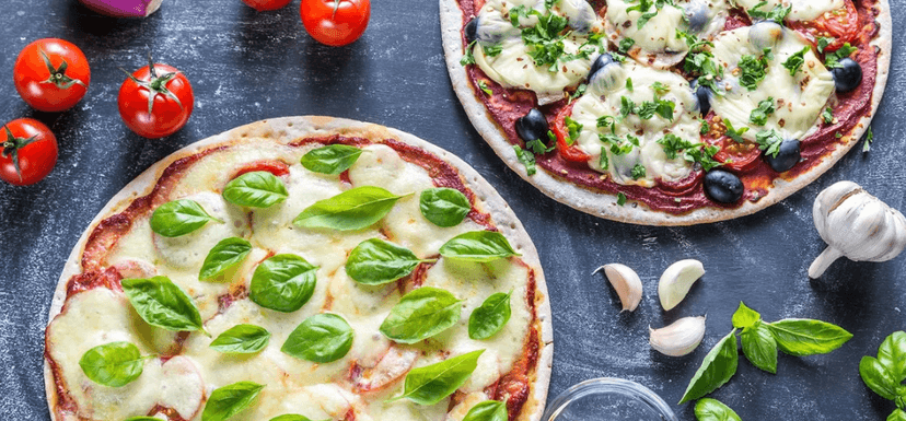 2 libovolné pizzy s průměrem 32 cm