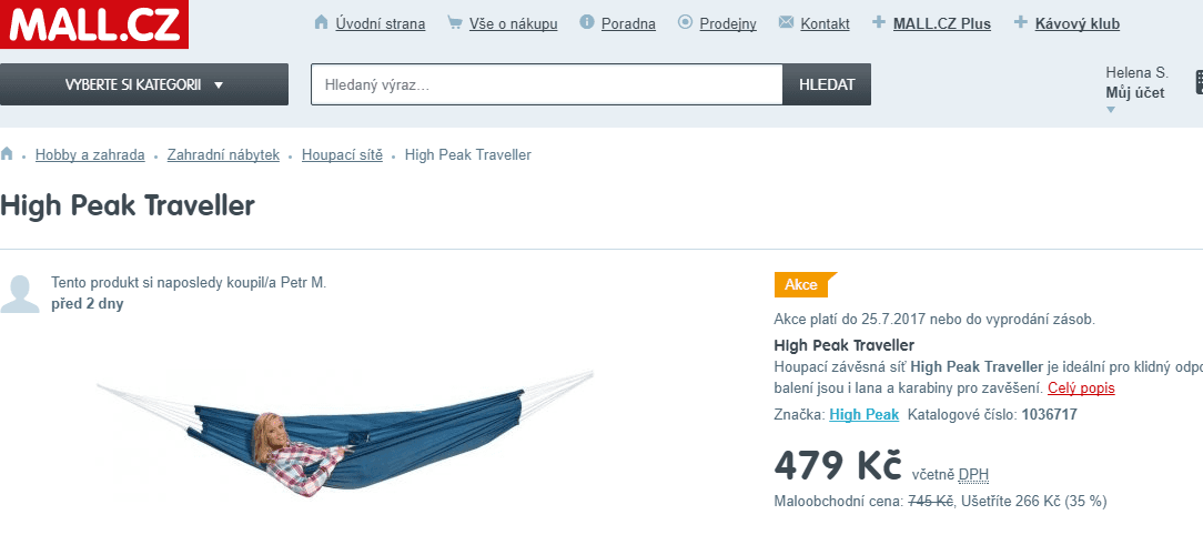 Závěsná síť High Peak Traveller