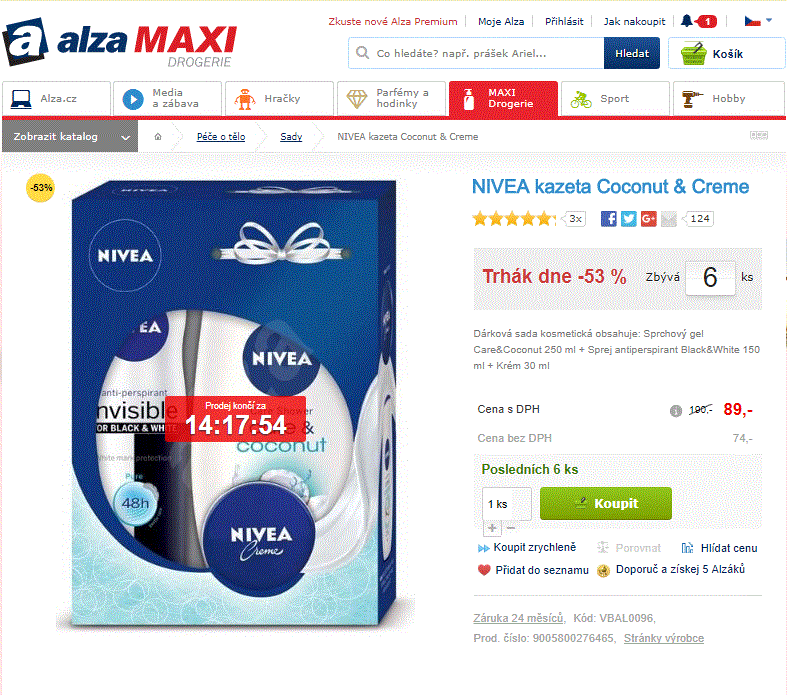 Dárková sada Nivea Coconut & Creme