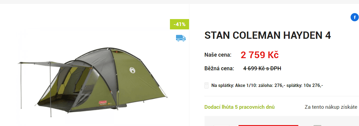 Stan pro 4 - Coleman Hayden 4 