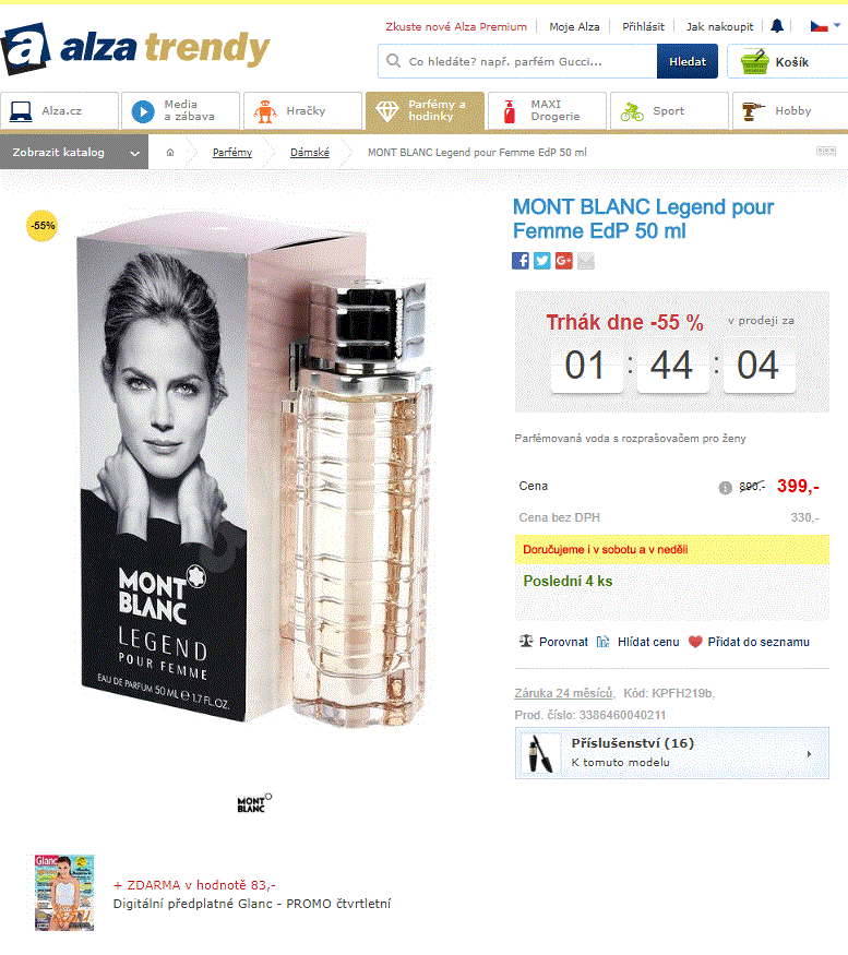 MONT BLANC Legend pour Femme EdP 50 ml
