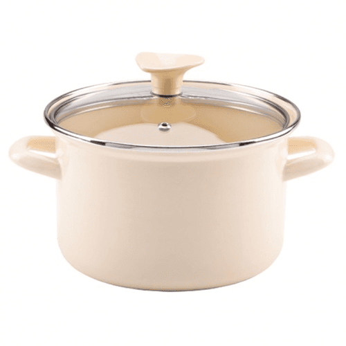 Smaltovaný Hrnec s poklicí 20cm