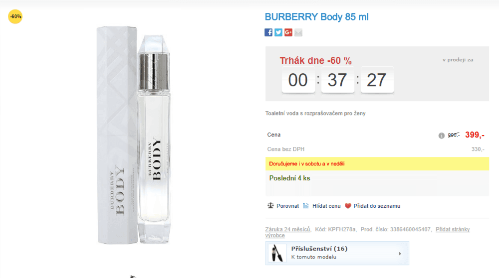 Dámský parfém Burberry Body 85 ml