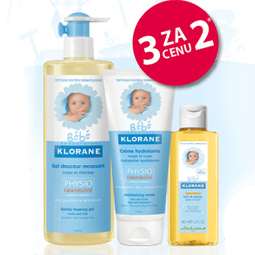 Klorane Bébé - akce kup 3 zaplať 2