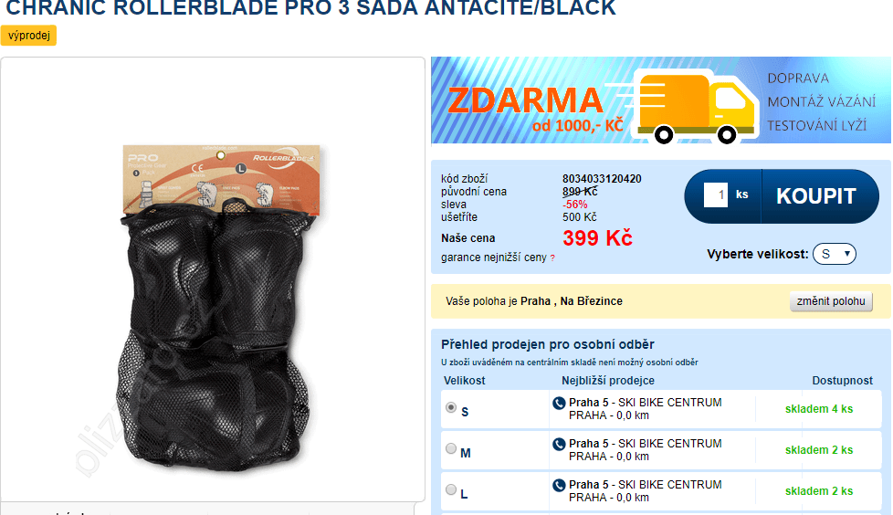 Sada chráničů Rollerblade Pro 3