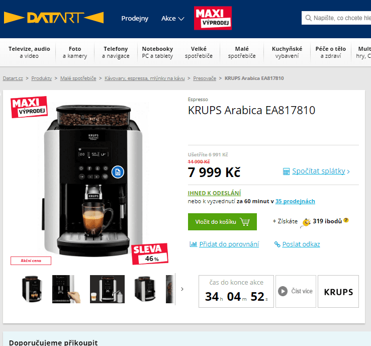 Automatický kávovar Krups EA 8250