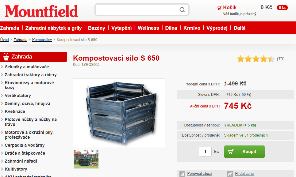 Kompostovací silo Jelínek, 650 litrů