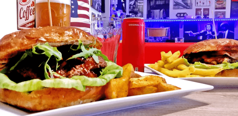 2× XXL Burgery s přílohou a nápoji
