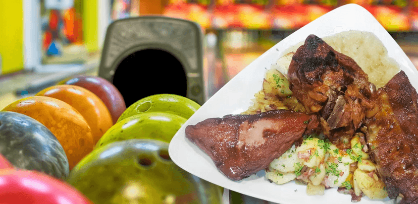 Mix grill pro dva a hodina bowlingu