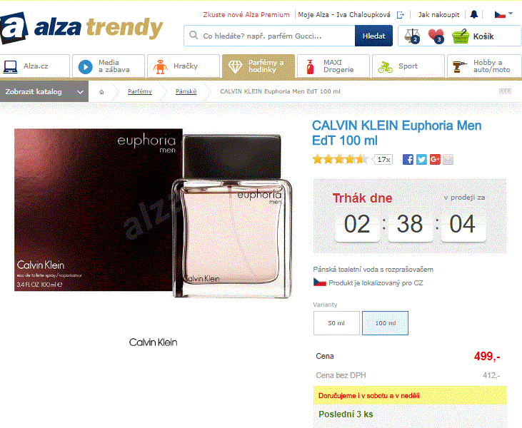 Calvin Klein Euphoria Men EdT 100 ml