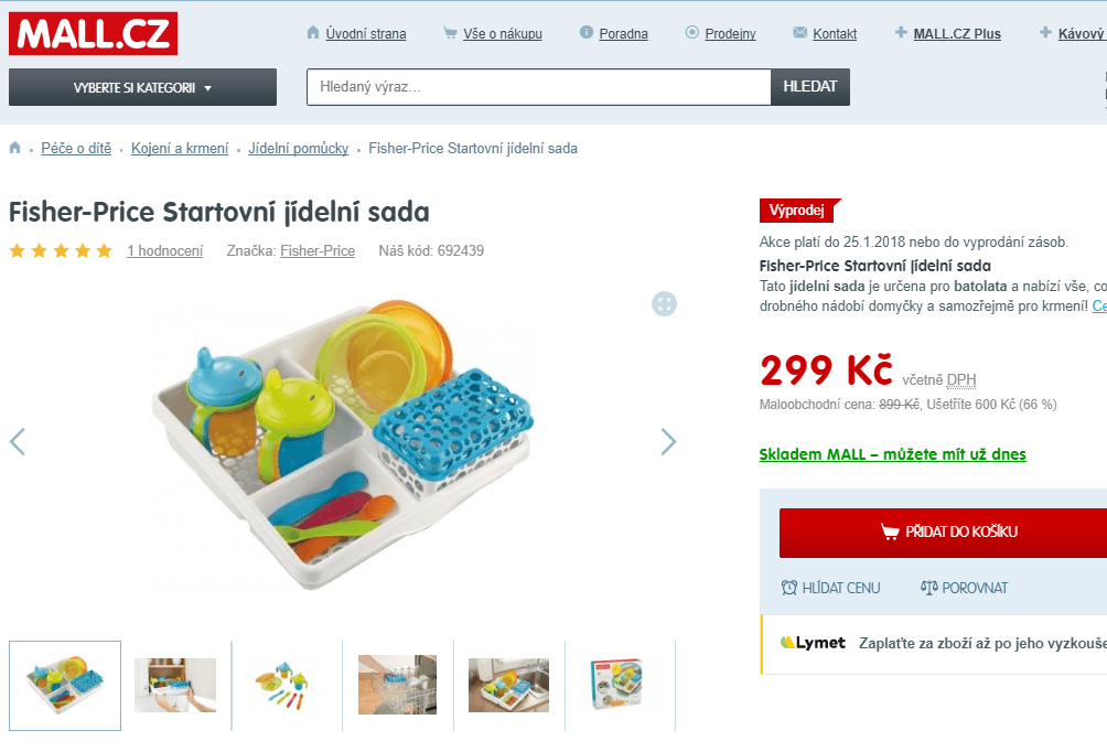Fisher Price jídelní sada pro batolata