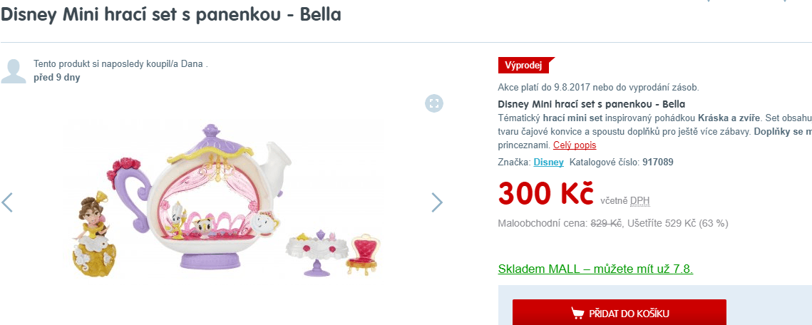 Hasbro Disney hrací set s panenkou