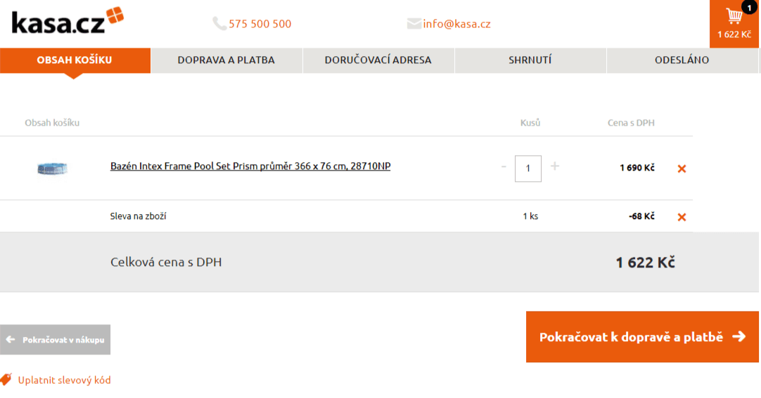 Bazén Intex Frame Prism - 366 x 76 cm