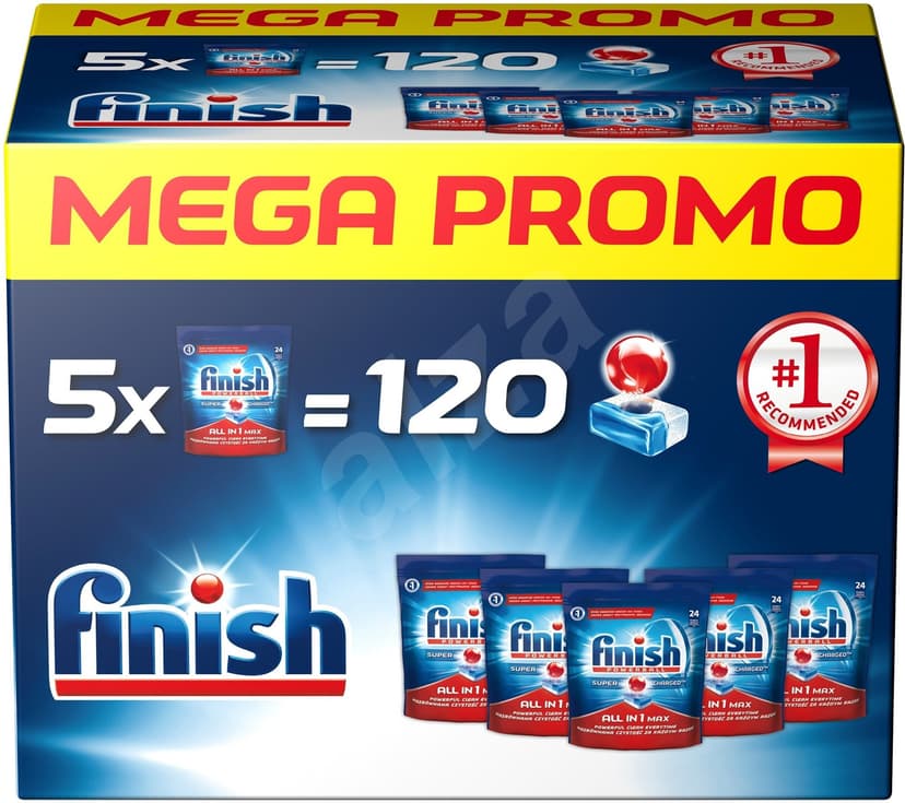 Tablety FINISH All in1 MAX 120 ks