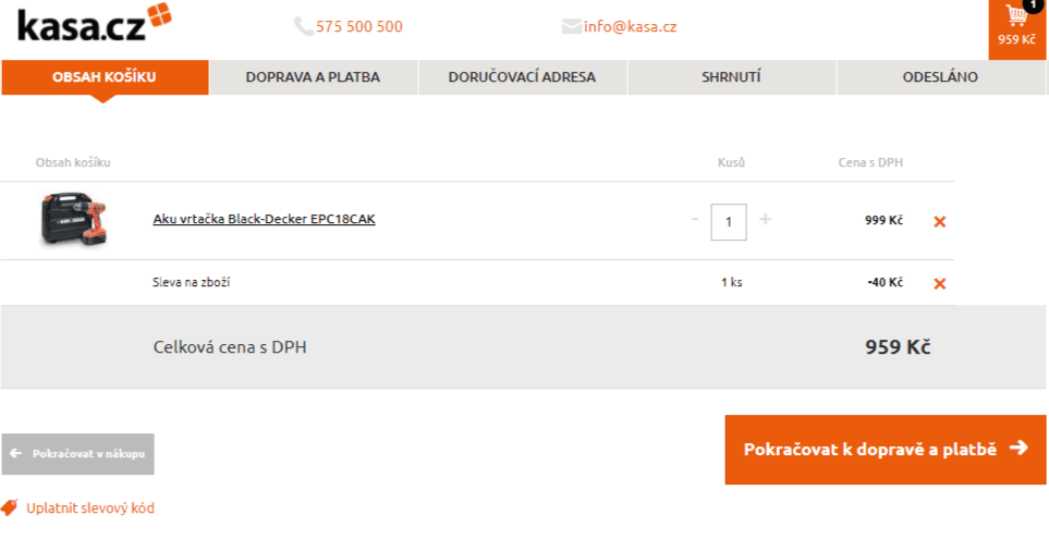 Aku vrtačka Black&Decker EPC18CAK