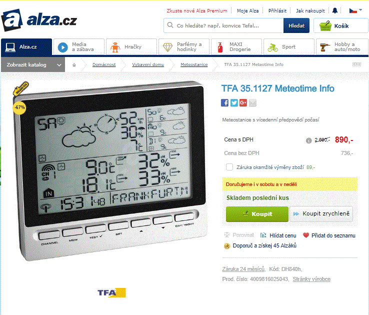 Meteostanice TFA 35.1127 