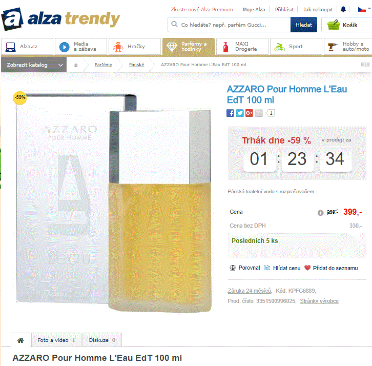 AZZARO Pour Homme L'Eau EdT 100 ml