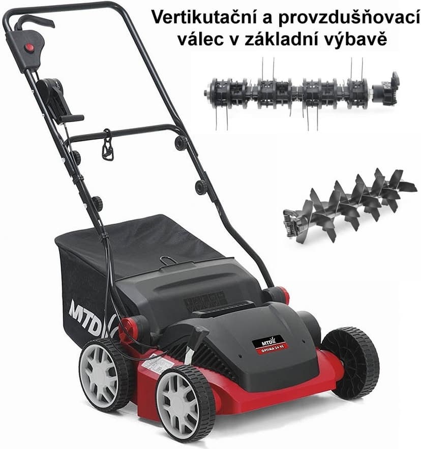 Elektrický vertikulátor MTD OPTIMA 34 VE.