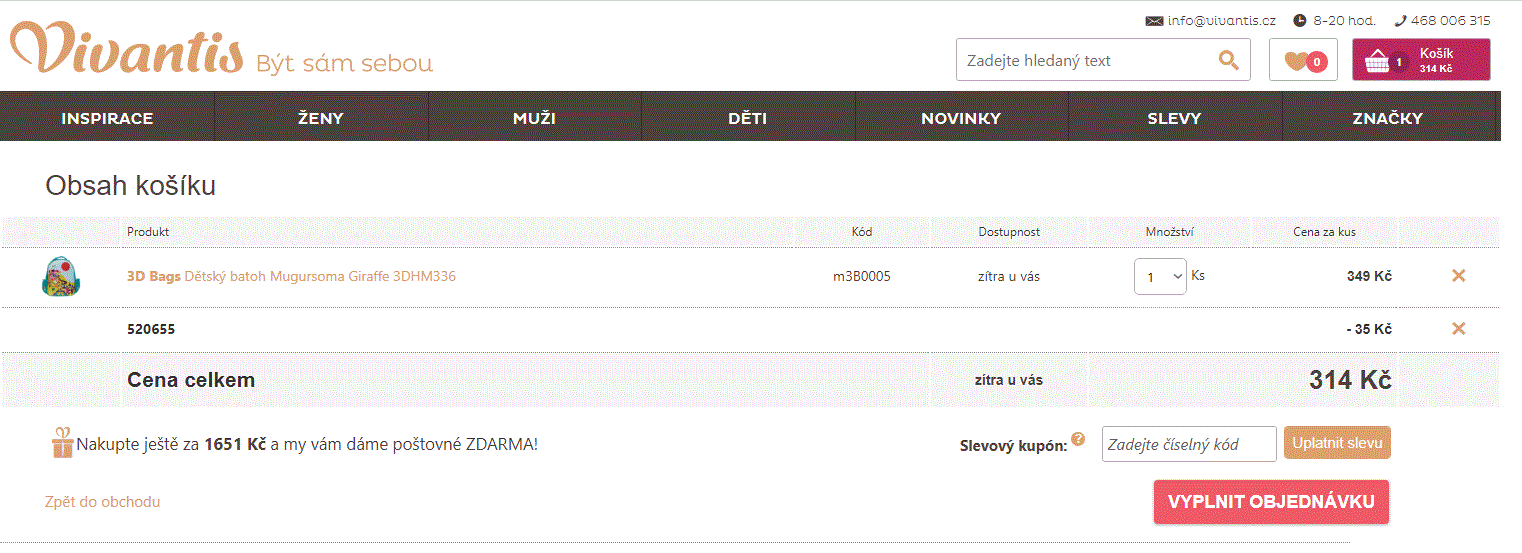 Dětské batohy 3D Bags, Mugursoma, různé