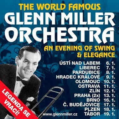 SLEVA 50 KČ NA VSTUPENKY GLEN MILLER ORCHESTRA