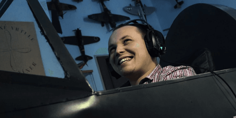 60min let na simulátoru Messerschmitt Bf-109 