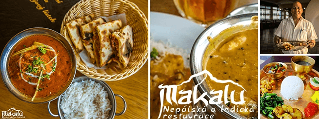 Nepálsko-indické menu pro dva