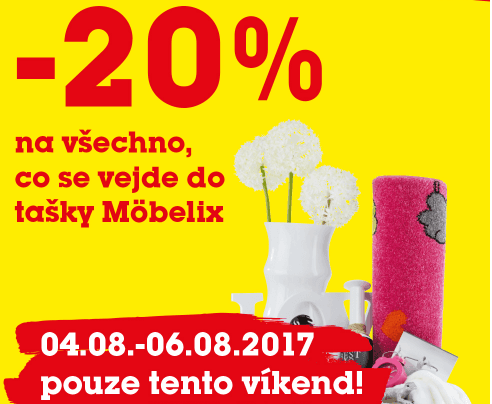 Sleva 20% na vše co se vleze do tašky