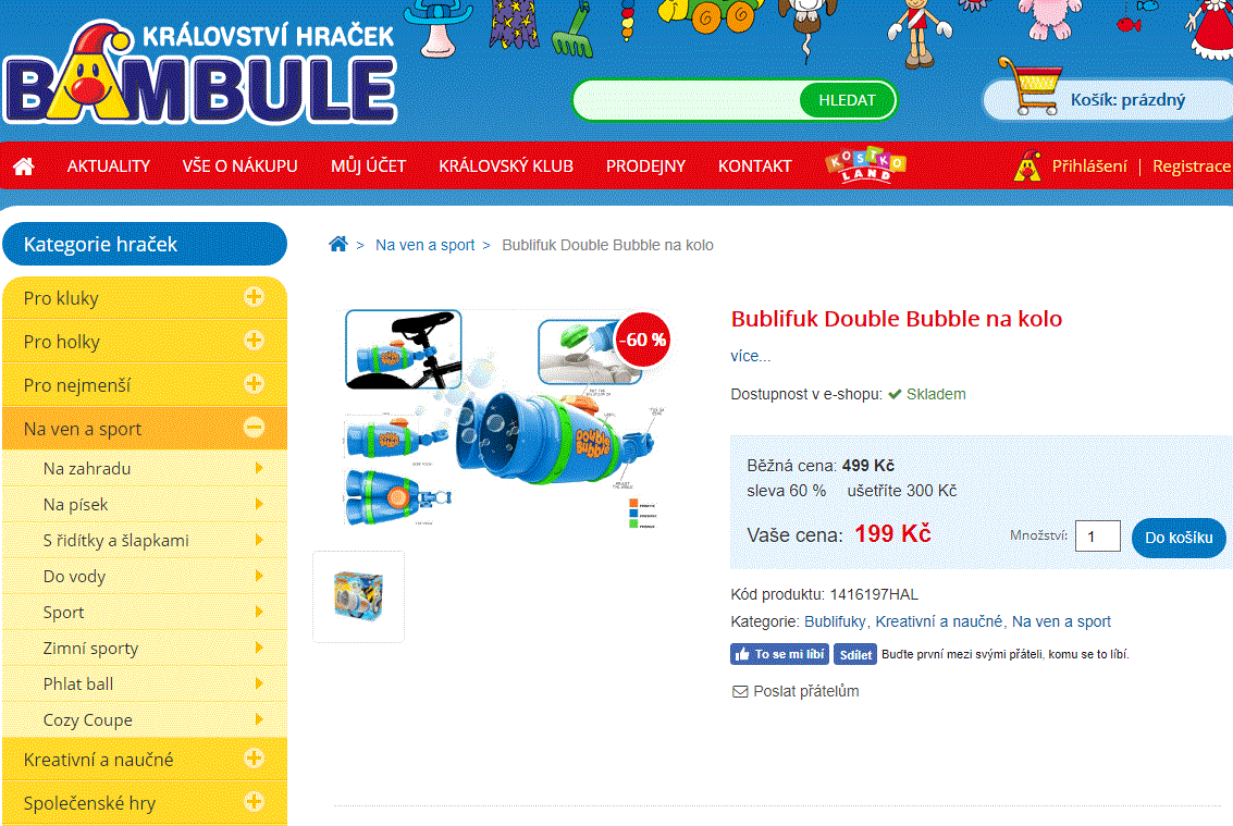 Bublifuk Double Bubble na kolo