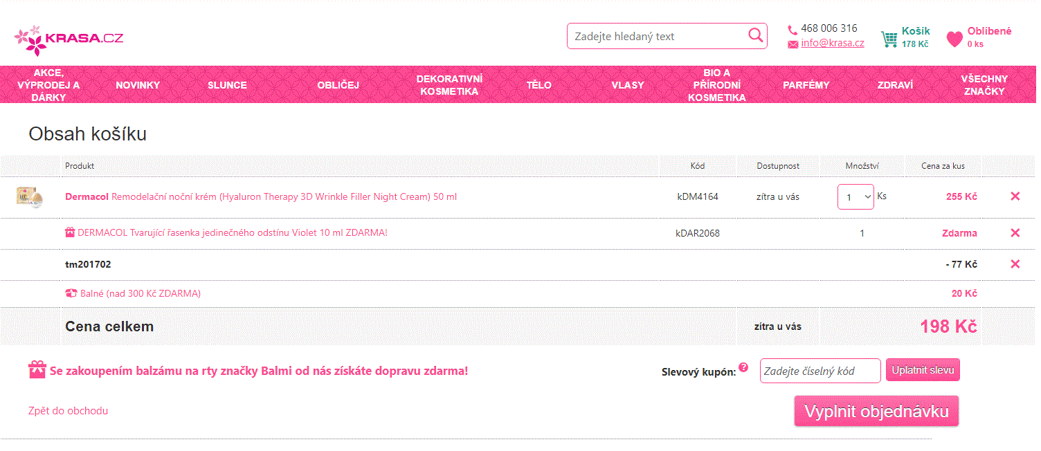 Sleva 20% na vše z Dermacol