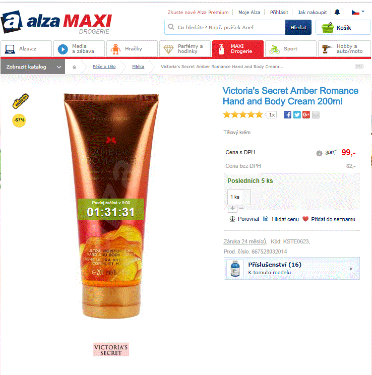 Victoria´s Secret tělový krém 200ml