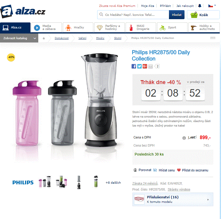 Smoothie mixér Philips HR2875/00