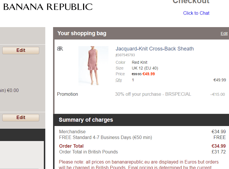 Banana Republic a Gap - sleva 30% na vše