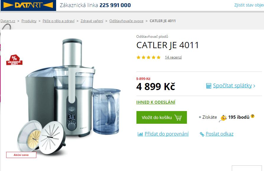 Odšťavňovač Catler JE 4011