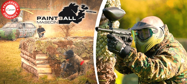 4 hodiny paintballu na 5 outdoorových hřištích 