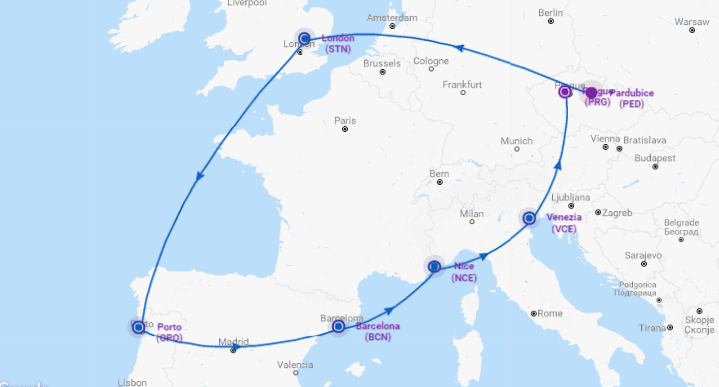 Trip Evropou: 5 velkoměst najednou za 3 850 Kč