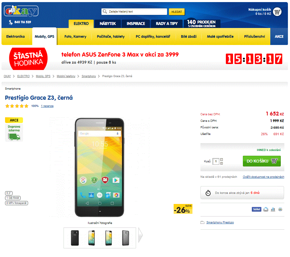 Prestigio, 4x 1,3GHz, 1GB RAM, 5,3"