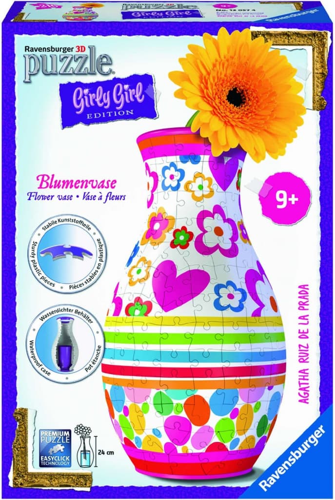 3D puzzle Ravensburger, váza na květiny 24x14 cm