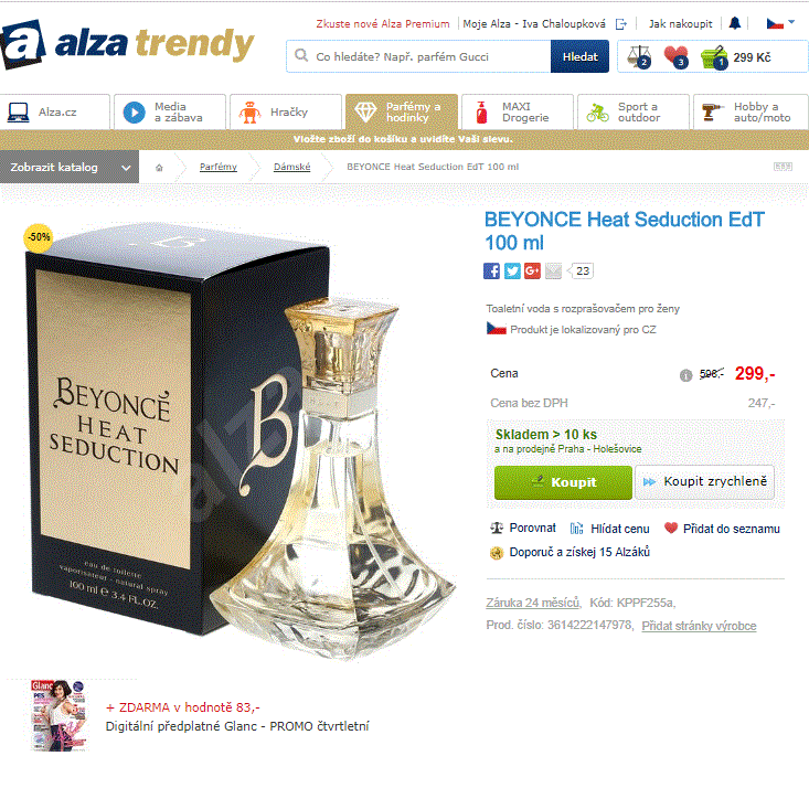 BEYONCE Heat Seduction EdT 100 ml