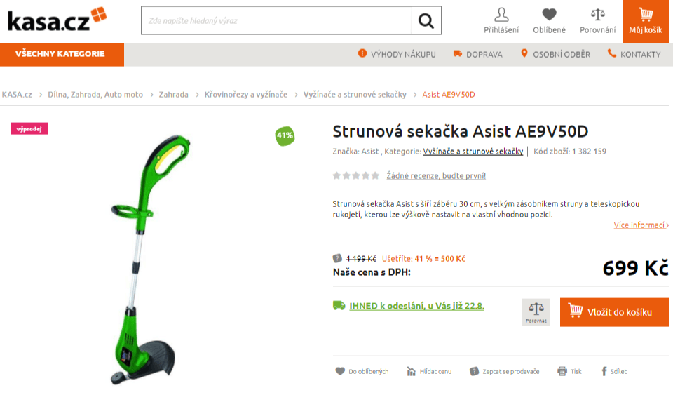 El. strunová sekačka Asist