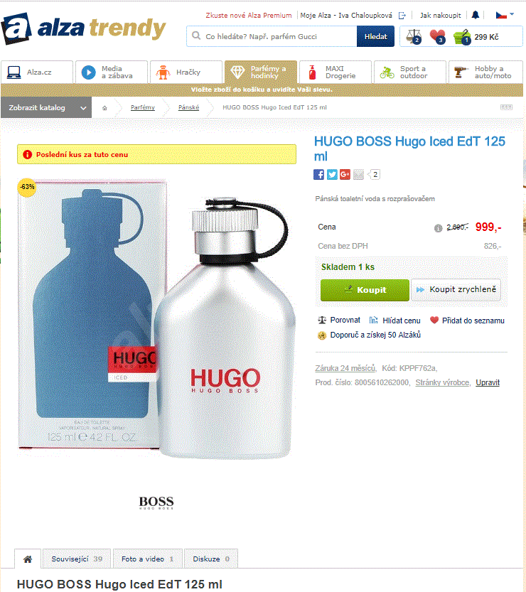 Hugo Boss Hugo Iced EdT 125 ml